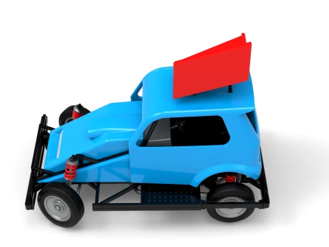 New Zealand Ministock car while turning Version 3 Scale 1 to 25 3D Print Model