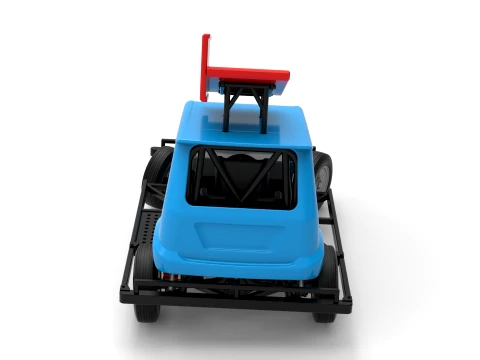New Zealand Ministock car while turning Version 3 Scale 1 to 25 3D Print Model