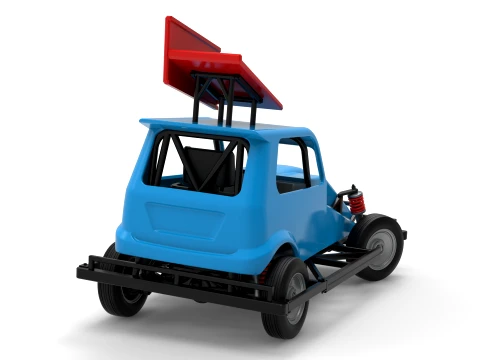New Zealand Ministock car while turning Version 3 Scale 1 to 25 3D Print Model