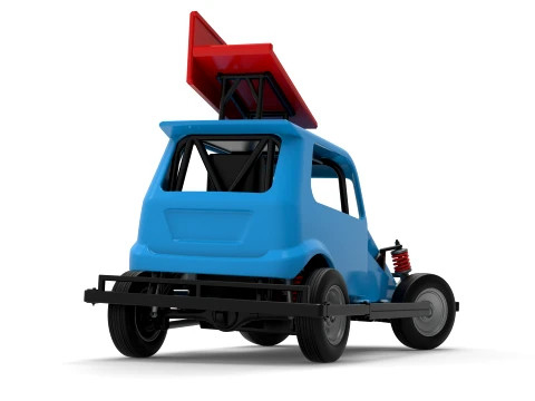 New Zealand Ministock car while turning Version 3 Scale 1 to 25 3D Print Model