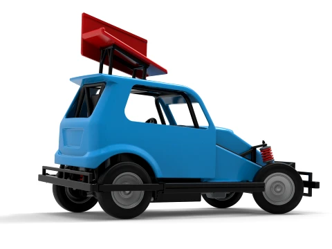 New Zealand Ministock car while turning Version 3 Scale 1 to 25 3D Print Model