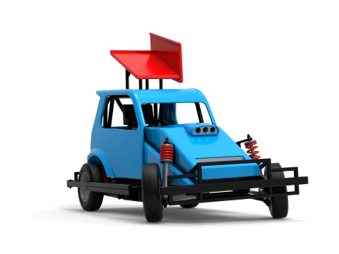 New Zealand Ministock car while turning Version 3 Scale 1 to 25 3D Print Model