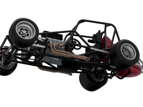 Pavement Silver Crown Car Base Version 3 Scale 1 to 25 3D Print Model