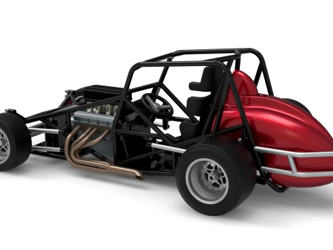Pavement Silver Crown Car Base Version 3 Scale 1 to 25 3D Print Model