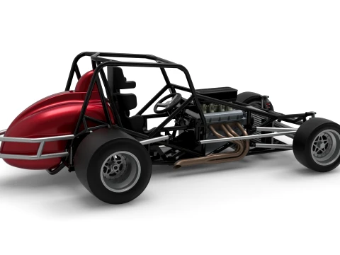 Pavement Silver Crown Car Base Version 3 Scale 1 to 25 3D Print Model