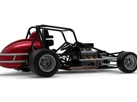 Pavement Silver Crown Car Base Version 3 Scale 1 to 25 3D Print Model