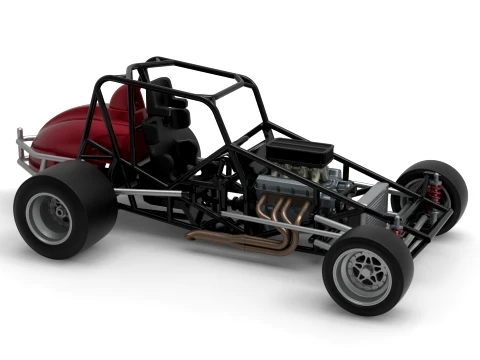 Pavement Silver Crown Car Base Version 3 Scale 1 to 25 3D Print Model