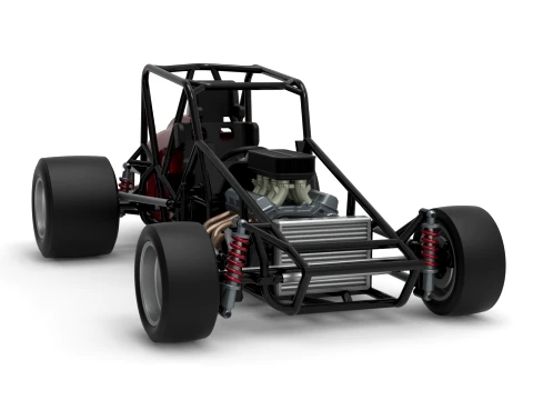 Pavement Silver Crown Car Base Version 3 Scale 1 to 25 3D Print Model