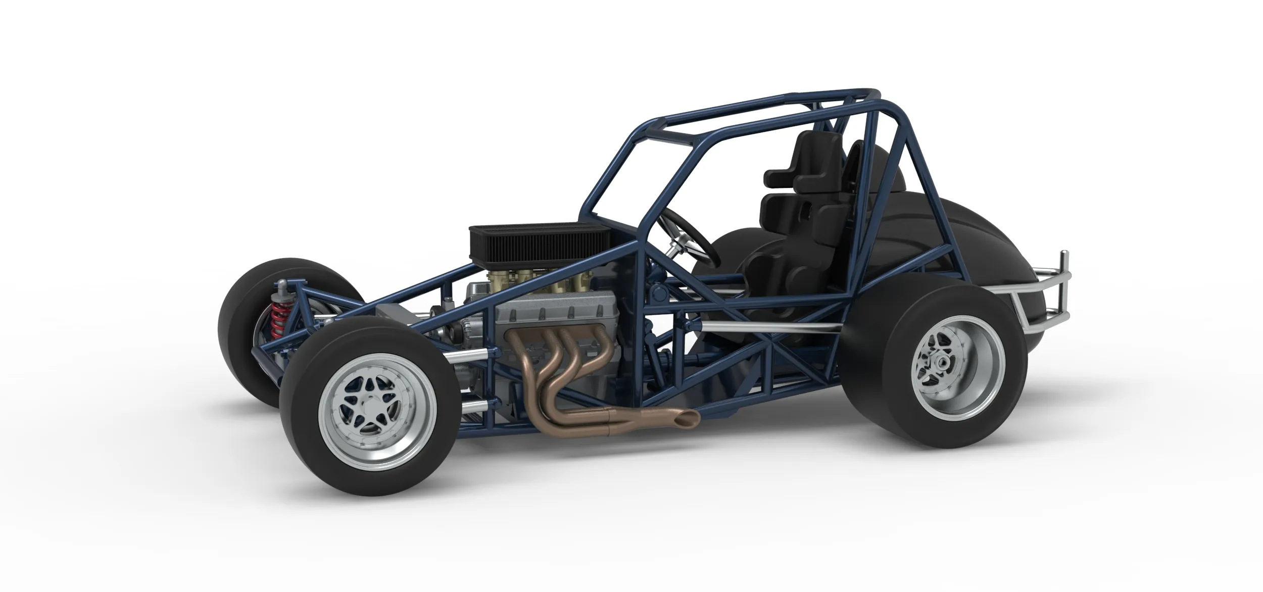 Sprint car Base Version 2 Scale 1 to 25 3D Print Model .c4d .max .obj .3ds .fbx .stl .blend 