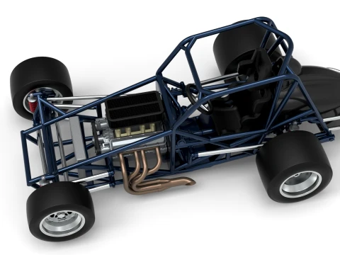 Sprint car Base Version 2 Scale 1 to 25 3D Print Model
