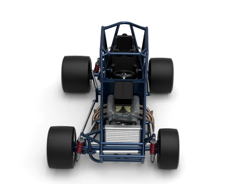 Sprint car Base Version 2 Scale 1 to 25 3D Print Model