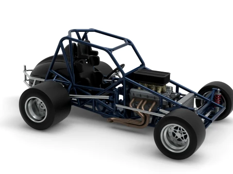 Sprint car Base Version 2 Scale 1 to 25 3D Print Model