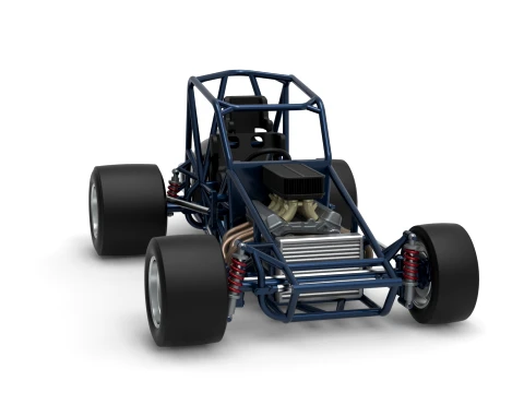 Sprint car Base Version 2 Scale 1 to 25 3D Print Model