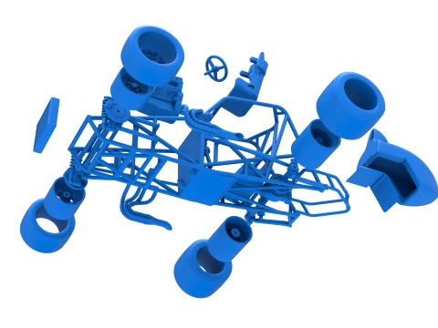 Sprint car Base Version 2 Scale 1 to 25 3D Print Model