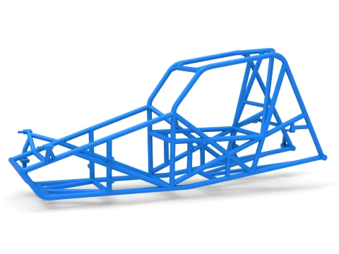 Frame for Sprint car Version 2 Scale 1 to 25 3D Print Model