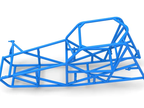 Frame for Sprint car Version 2 Scale 1 to 25 3D Print Model