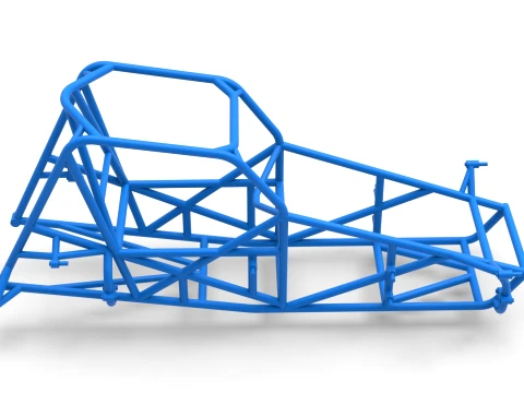 Frame for Sprint car Version 2 Scale 1 to 25 3D Print Model