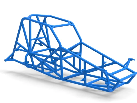 Frame for Sprint car Version 2 Scale 1 to 25 3D Print Model