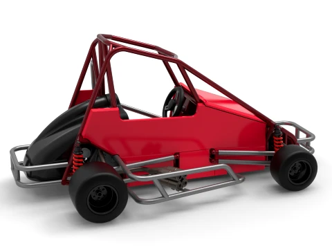 Quarter Midget Scale 1 to 16 3D Print Model