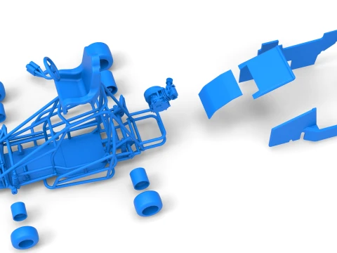 Quarter Midget Scale 1 to 16 3D Print Model