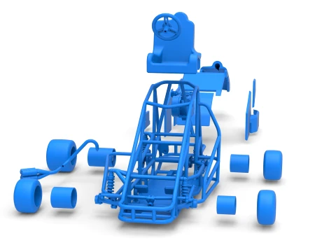 Quarter Midget Scale 1 to 16 3D Print Model