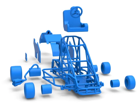 Quarter Midget Scale 1 to 16 3D Print Model