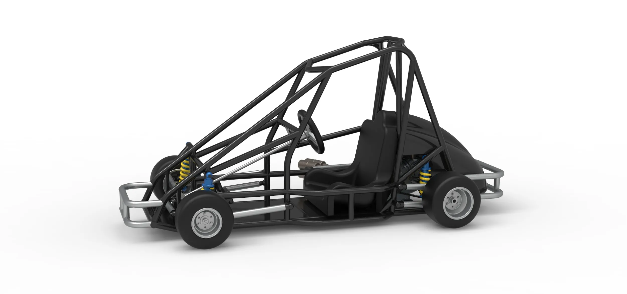 Quarter Midget Base Scale 1 to 16 3D Print Model .c4d .max .obj .3ds .fbx .stl .blend