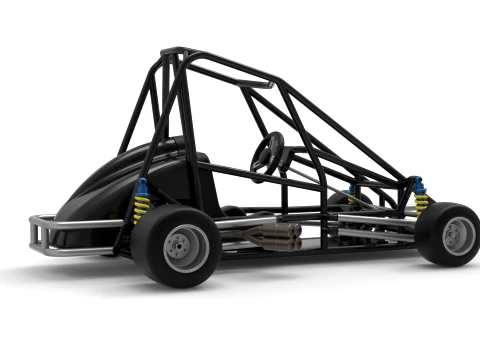 Quarter Midget Base Scale 1 to 16 3D Print Model
