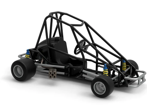 Quarter Midget Base Scale 1 to 16 3D Print Model