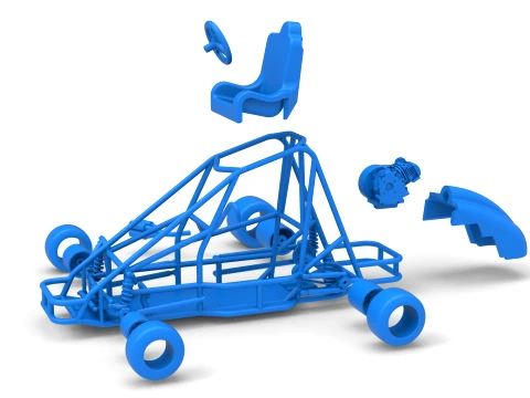 Quarter Midget Base Scale 1 to 16 3D Print Model