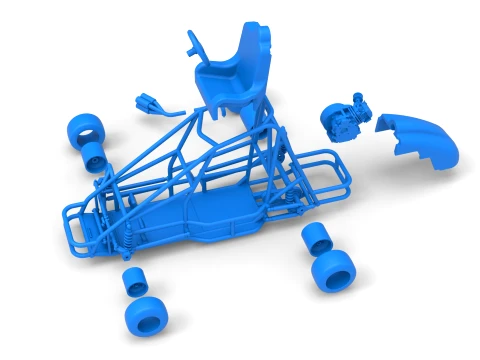 Quarter Midget Base Scale 1 to 16 3D Print Model