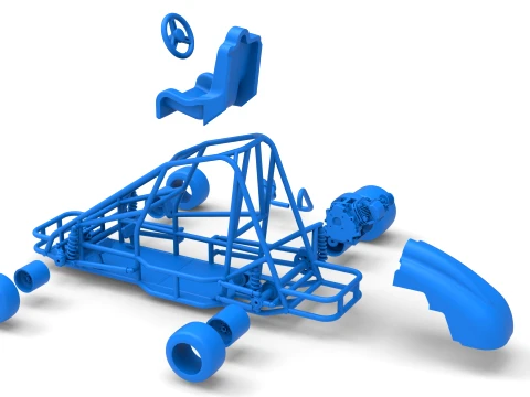 Quarter Midget Base Scale 1 to 16 3D Print Model