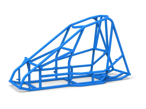 Frame of Quarter Midget Scale 1 to 16 3D Print Model