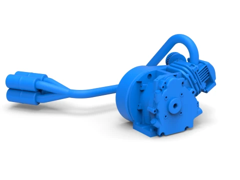 Engine of Quarter Midget Scale 1 to 16 3D Print Model