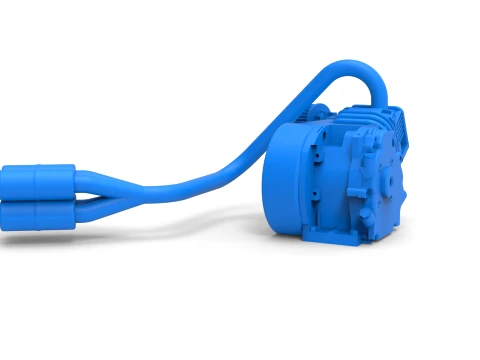 Engine of Quarter Midget Scale 1 to 16 3D Print Model