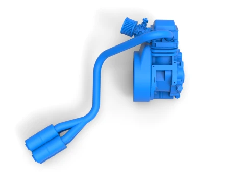 Engine of Quarter Midget Scale 1 to 16 3D Print Model