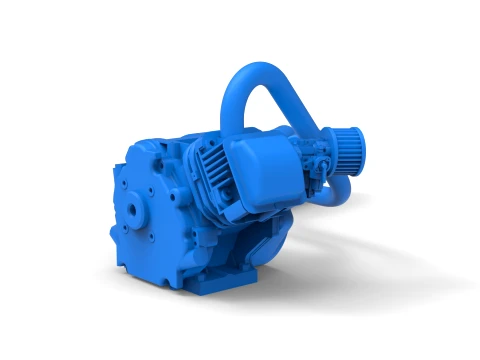Engine of Quarter Midget Scale 1 to 16 3D Print Model