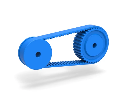Belt drive Scale 1 to 16 3D Print Model