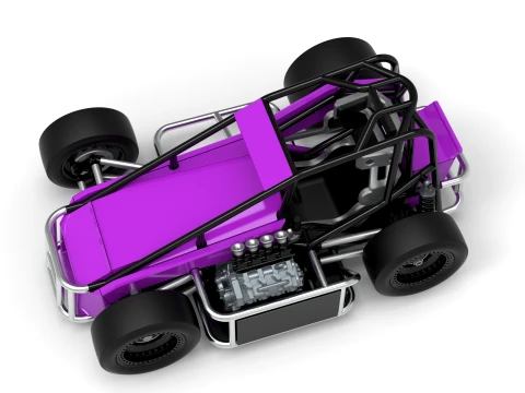 Three Quarter Midget Scale 1 to 25 3D Print Model