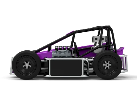 Three Quarter Midget Scale 1 to 25 3D Print Model