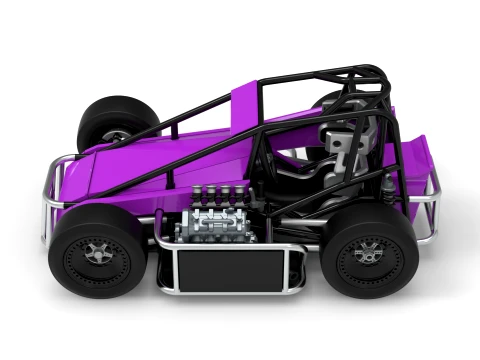 Three Quarter Midget Scale 1 to 25 3D Print Model