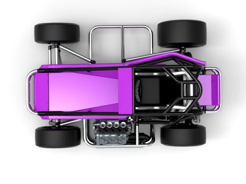 Three Quarter Midget Scale 1 to 25 3D Print Model