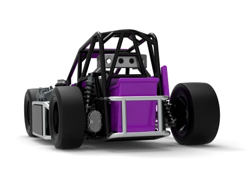 Three Quarter Midget Scale 1 to 25 3D Print Model