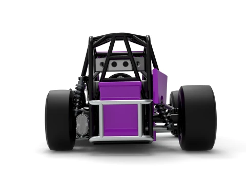 Three Quarter Midget Scale 1 to 25 3D Print Model