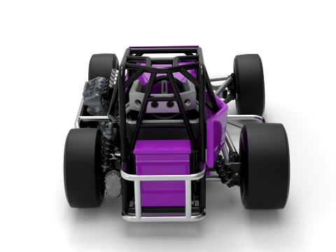 Three Quarter Midget Scale 1 to 25 3D Print Model