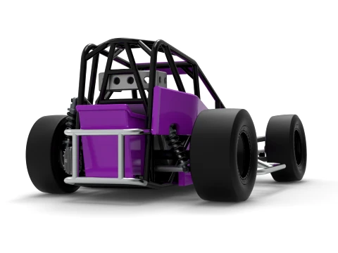 Three Quarter Midget Scale 1 to 25 3D Print Model