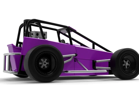 Three Quarter Midget Scale 1 to 25 3D Print Model