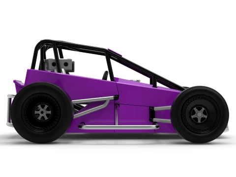 Three Quarter Midget Scale 1 to 25 3D Print Model