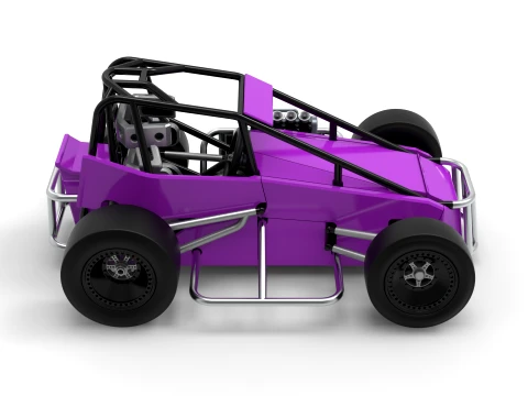Three Quarter Midget Scale 1 to 25 3D Print Model
