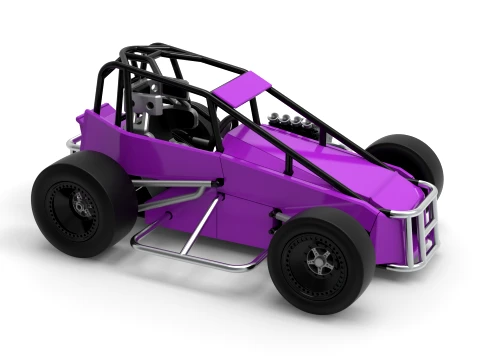 Three Quarter Midget Scale 1 to 25 3D Print Model